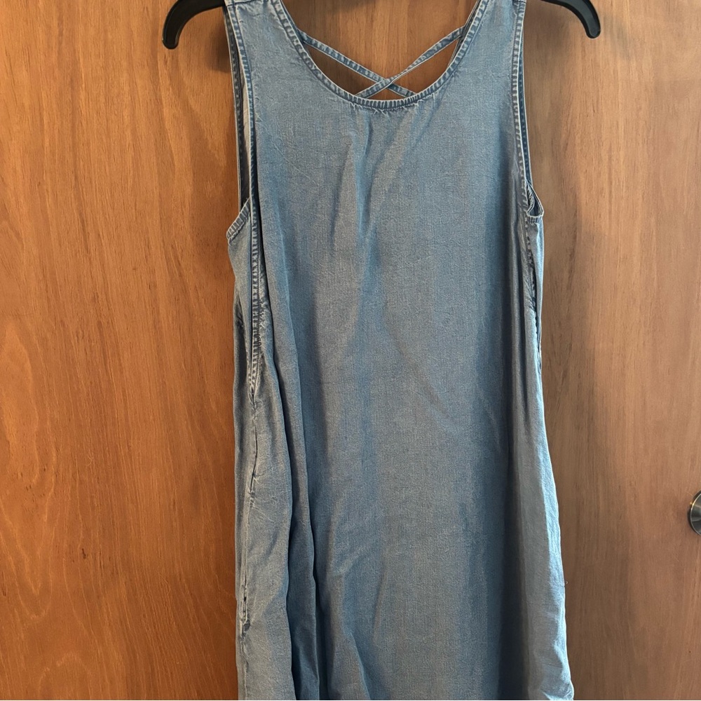 Casual Blue Denim Dress